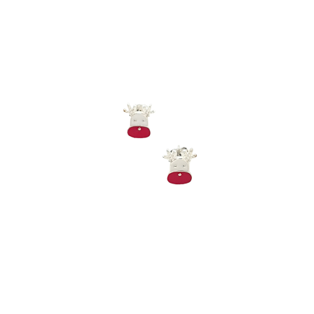 earrings silver 925 stud deer1